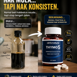 Aktivnatura Thymo5™ — 5mg Thymoquinone Chewable Tablet